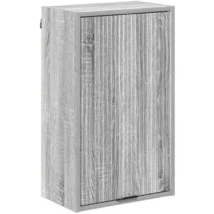 vidaXL Cabinet de salle de bain Sonoma gris 39 x 23.5 x 65 cm pas cher