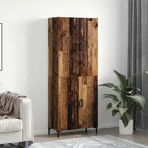 vidaXL Haut Armoire Bois ancien 69,5 x 34 x 180 cm Bois d'ingénierie pas cher