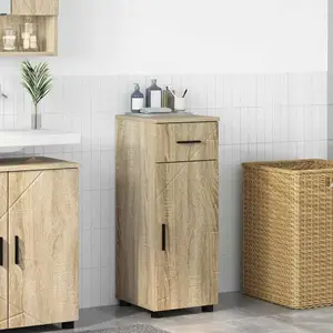 vidaXL Cabinet de salle de bain Chêne sonoma 30 x 35 x 80 cm pas cher