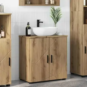 vidaXL Cabinet de salle de bain chêne artisanal 61 x 35 x 64 cm pas cher