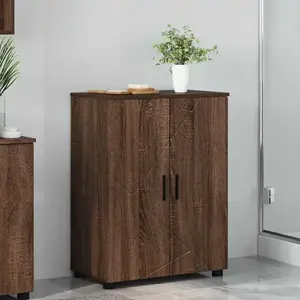 vidaXL Cabinet de salle de bain Chêne marron 60 x 35 x 80 cm pas cher