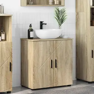 vidaXL Cabinet de salle de bain Chêne sonoma 61 x 35 x 64 cm pas cher