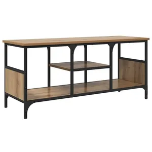 vidaXL Vidaxl Meuble Tv Chêne Artisanal 100 X 35 X 45 Cm pas cher