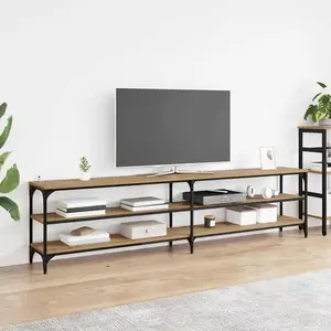 vidaXL Meuble TV Chêne artisanal 200 x 30 x 50 cm pas cher