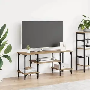 vidaXL Meuble TV Chêne artisanal 102 x 35 x 45,5 cm pas cher