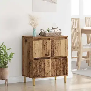 vidaXL Buffet Bois Ancien 60 x 35 x 70 cm Bois d'ingénierie pas cher