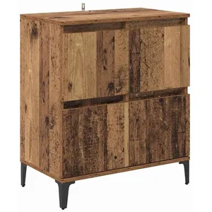 vidaXL Vidaxl Buffet Bois Ancien 60 X 35 X 70 Cm Bois D'ingénierie Et Fer