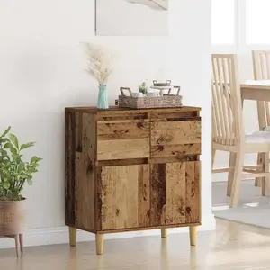 vidaXL Buffet Bois Ancien 60 x 35 x 70 cm Bois d'ingénierie pas cher