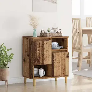 vidaXL Buffet Bois ancien 35 x 60 x 70 cm Bois d'ingénierie pas cher