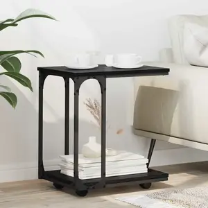 vidaXL Table d'appoint Chêne noir 50 x 35 x 55,5 cm Bois d'ingénierie pas cher