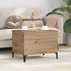 vidaXL Table basse Chêne artisanal 60 x 44,5 x 45 cm Bois d'ingénierie pas cher