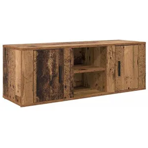 vidaXL Vidaxl Meuble Tv Bois Ancien 100 X 31,5 X 35 Cm Bois D'ingénier... pas cher