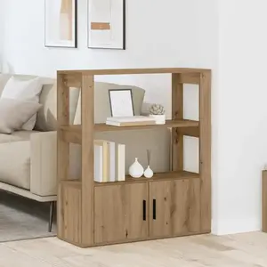 vidaXL Buffet chêne artisanal 30 x 80 x 90 cm Bois d'ingénierie pas cher