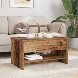 vidaXL Table basse Bois ancien 80 x 50.5 x 41.5 cm Bois d'ingénierie pas cher