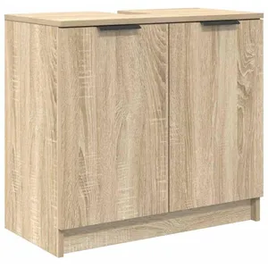 vidaXL Vidaxl Cabinet De Salle De Bain Chêne Sonoma 64,5 X 33,5 X 59 C... pas cher