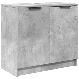 vidaXL Vidaxl Cabinet De Salle De Bain Gris Béton 64,5 X 33,5 X 59 Cm pas cher