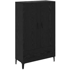 vidaXL Vidaxl Haut Armoire Avec Tiroir Chêne Noir 70 X 31 X 115 Cm pas cher