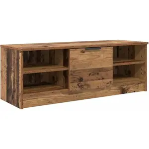 vidaXL Meuble TV Bois Ancien 102 x 35 x 36,5 cm Bois d'ingénierie pas cher
