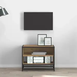 vidaXL Meuble TV chêne artisanal 61 x 40 x 46 cm Bois d'ingénierie pas cher