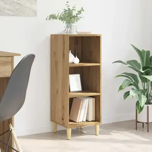 vidaXL Buffet chêne artisanal 32.5 x 34.5 x 90 cm Bois d'ingénierie pas cher