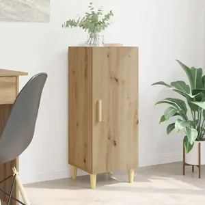 vidaXL Buffet chêne artisanal 34,5 x 34 x 90 cm Bois d'ingénierie pas cher