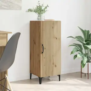 vidaXL Buffet chêne artisanal 34,5 x 34 x 90 cm Bois d'ingénierie pas cher