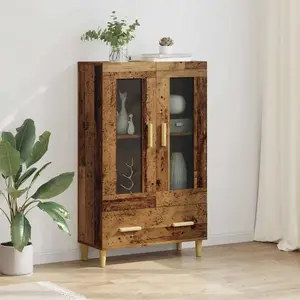 vidaXL Haut Armoire Bois Ancien 70 x 31 x 115 cm Bois d'ingénierie pas cher