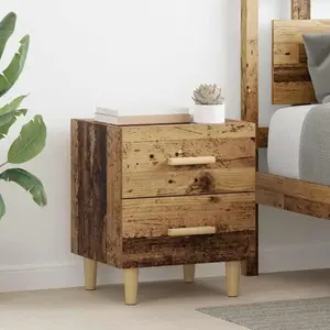vidaXL Armoire de lit Bois ancien 40 x 35 x 47.5 cm Bois d'ingénierie pas cher