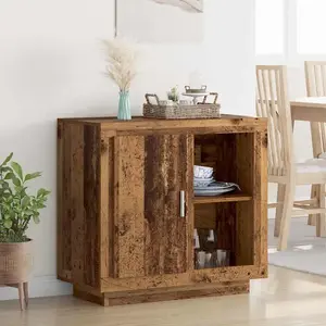vidaXL Buffet Bois ancien 40 x 80 x 75 cm Bois d'ingénierie pas cher