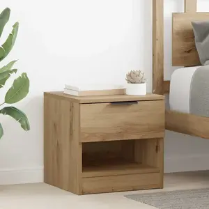 vidaXL Armoire de lit 2 pcs chêne artisanal 40 x 39 x 40 cm pas cher