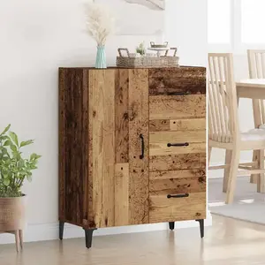 vidaXL Buffet Bois ancien 69,5 x 34 x 90 cm Bois d'ingénierie pas cher