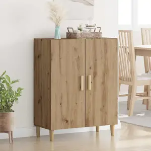 vidaXL Buffet Chêne artisanal 70 x 34 x 90 cm Bois d'ingénierie pas cher