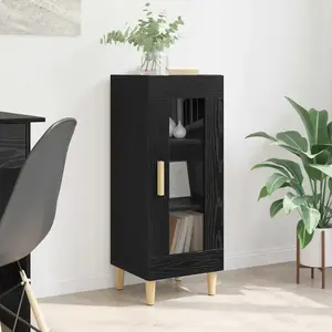 vidaXL Chêne noir 34,5 x 32,5 x 90 cm Bois d'ingénierie pas cher