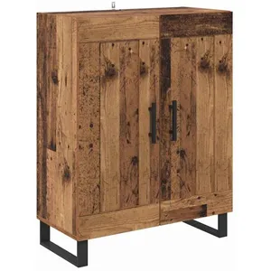 vidaXL Vidaxl Buffet Bois Ancien 69,5 X 34 X 90 Cm Bois D'ingénierie Et Fer pas cher