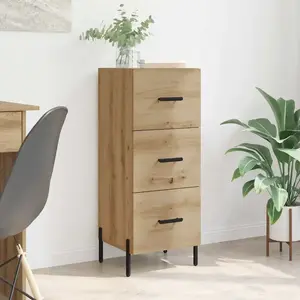 vidaXL Buffet chêne artisanal 34 x 34,5 x 90 cm Bois d'ingénierie