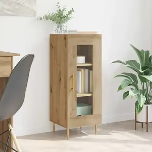 vidaXL Buffet chêne artisanal 34 x 34,5 x 90 cm Bois d'ingénierie pas cher