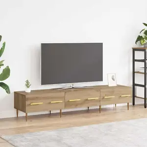 vidaXL Meuble TV Chêne artisanal 150 x 36 x 30 cm Bois d'ingénierie pas cher