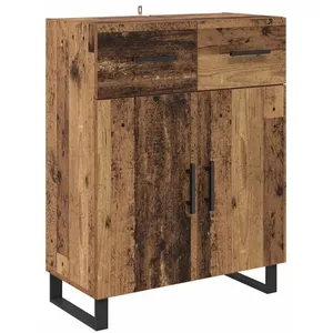 vidaXL Vidaxl Buffet Bois Ancien 69,5 X 34 X 90 Cm Bois D'ingénierie pas cher