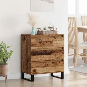 vidaXL Vidaxl Buffet Bois Ancien 60 X 35 X 70 Cm Bois D'ingénierie pas cher