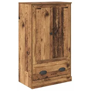 vidaXL Vidaxl Haut Armoire Bois Ancien 60 X 35,5 X 103,5 Cm Bois D'ing... pas cher