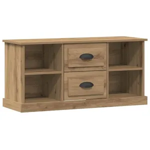 vidaXL Vidaxl Meuble Tv Chêne Artisanal 99,5 X 35,5 X 48 Cm Bois D'ing... pas cher