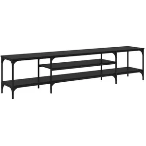 vidaXL Vidaxl Meuble Tv Chêne Noir 201 X 35 X 45 Cm Bois D'ingénierie ... pas cher