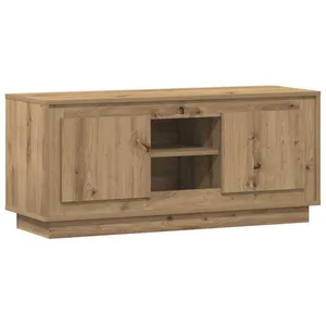 vidaXL Vidaxl Meuble Tv Chêne Artisanal 102 X 35 X 45 Cm Bois D'ingéni... pas cher