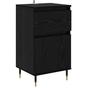 vidaXL Vidaxl Buffet Chêne Noir 40 X 35 X 70 Cm Bois D'ingénierie Et F... pas cher