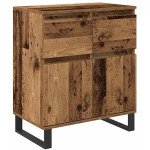vidaXL Vidaxl Buffet Bois Ancien 60 X 35 X 70 Cm Bois D'ingénierie Et Fer