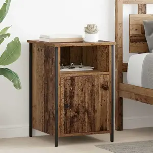 vidaXL vidaXL Cabinet de chevet 2 pcs Bois ancien 40 x 42 x 60 cm pas cher
