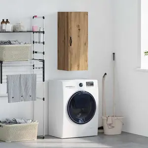 vidaXL Meuble mural Chêne artisanal 34,5 x 34 x 90 cm pas cher