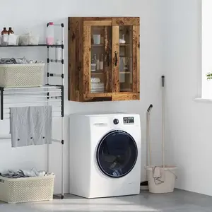 vidaXL Meuble mural Bois Ancien 69,5 x 34 x 90 cm pas cher