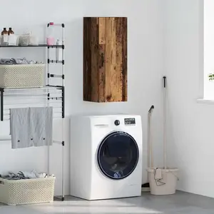 vidaXL Meuble mural Bois Ancien 34,5 x 34 x 90 cm Bois d'ingénierie pas cher