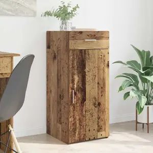 vidaXL Buffet chêne artisanal 42,5 x 40 x 93 cm Bois d'ingénierie pas cher
